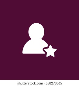 user star favorite icon vector, can be used for web and mobile design .