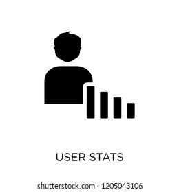 User Stats icon. User Stats symbol design from Analytics collection. Simple element vector illustration on white background.
