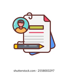 User stories Filled Icons , Vector illustration