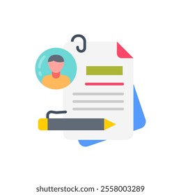 User stories Flat Icons, Vector illustration