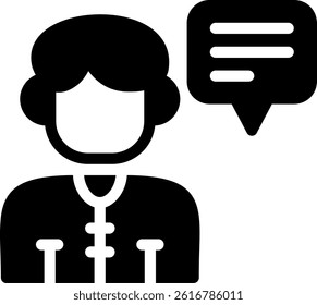 User Story Glyph Vector Icon Design