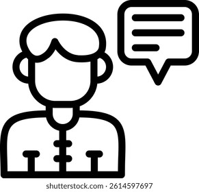 User Story Line Vector Icon Design