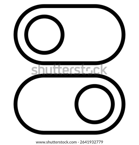 User switch icon Thin line vector design