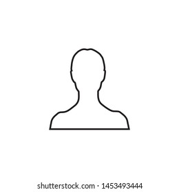 User symbol. female icon vector