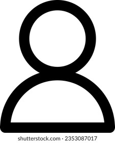 Ilustración vectorial de símbolo de usuario. Seguir en una red social. Perfil de usuario y cuenta.