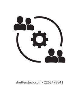 User Synergy Icon Design Vector