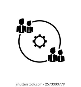 User Synergy Icon Design Vector