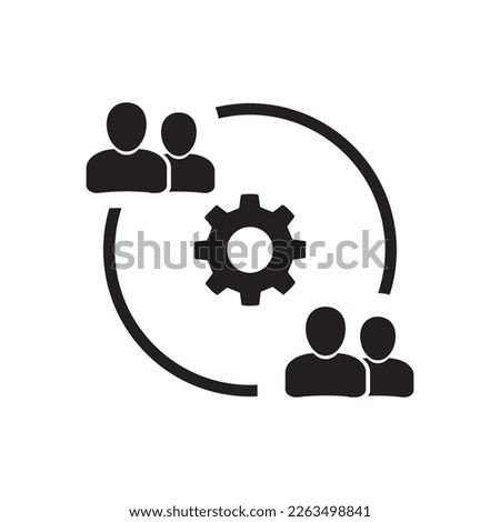 User Synergy Icon Design Vector