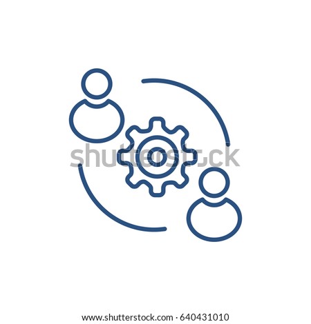 User Synergy Icon Vector
