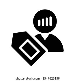 user tag glyph flat icon

