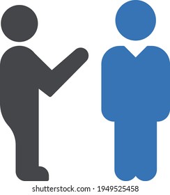 user talk vector glyph colour icon