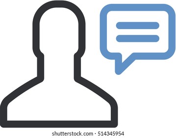 User talking icon