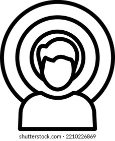  user target Vector icon which is suitable for commercial work and easily modify or edit it

