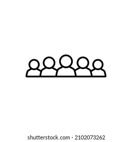 user team icon symbol. people vector isolated on white background
