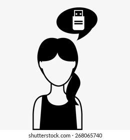 user technology design, vector illustration eps10 graphic 