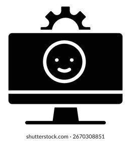 Icono de prueba de usuario Vector de ilustración en negrita
