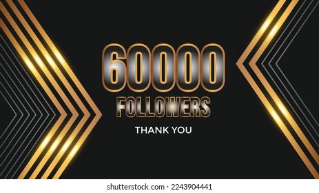 user Thank you celebrate of 60000 subscribers and followers. 60k followers thank you