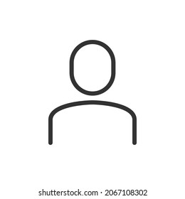 User thin line icon. Symbol in trendy outline style. Premium design for web and apps. Perfect for UI. 