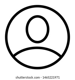 user thin line vector icon