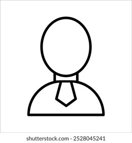 User Tie simple vector icon design