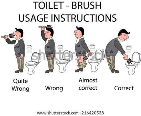 User toilet instructions