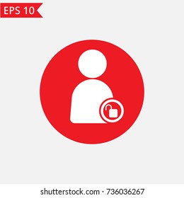User unlock icon Vector.
