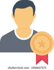 user vector colour flat icon