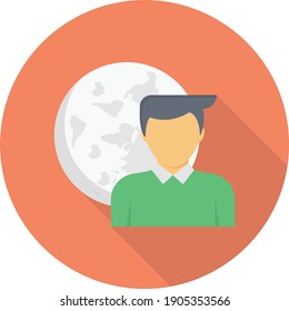 user vector colour flat icon
