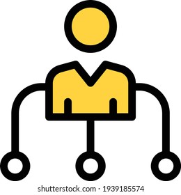 user vector colour line icon