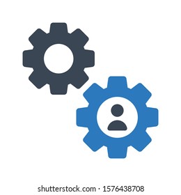 user vector glyph color icon 