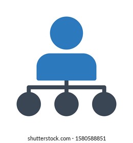 user vector glyph color icon 