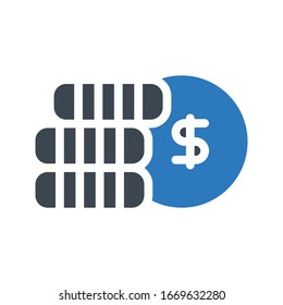 user vector glyph color icon 