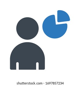 user vector glyph color icon 
