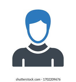 user vector glyph color icon 