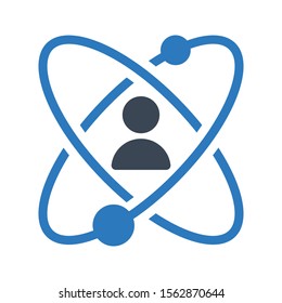 user vector glyph colour icon 