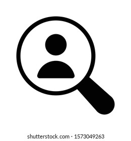 user vector glyph flat icon 