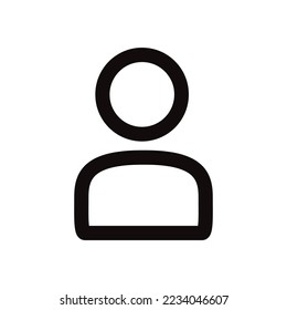 Icono de vector de usuario. Agregar diseño de señas planas de persona miembro. Ilustración del pictograma EPS 10 del pictograma del símbolo del usuario. 