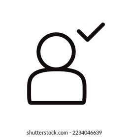 User vector icon. Add member person flat sign design. EPS 10 pictogram illustration of user symbol pictogram. 