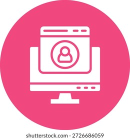Ilustración de diseño de icono de Vector de usuario