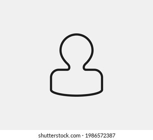 User vector icon. Editable stroke. Symbol in Line Art Style for Design, Presentation, Website or Apps Elements, Logo. Pixel vector graphics - Vector