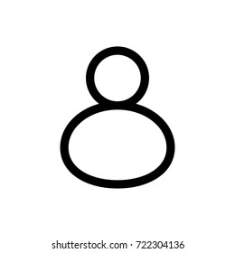 User Vector Icon. Editable Stroke. 256x256 Pixel Perfect