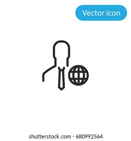 User vector icon, illustration symbol