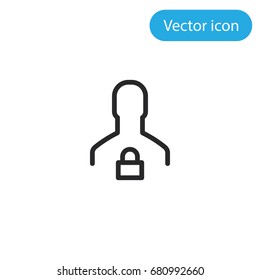 User vector icon, illustration symbol