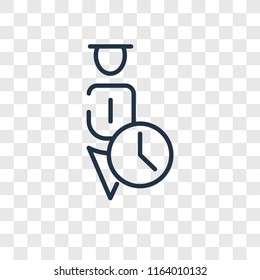 User vector icon isolated on transparent background, User logo concept
