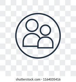 User vector icon isolated on transparent background, User logo concept