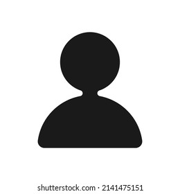 User vector icon isolated on white background