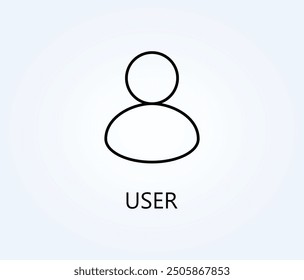 User Vector, Icon Or Logo Sign Symbol Illustration