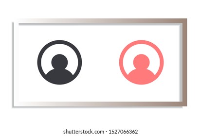 User Vector icon . Lorem Ipsum Illustration design