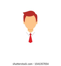 User vector icon of man in business suit