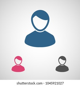 User vector icon. Man icon and businessman. Symbol people